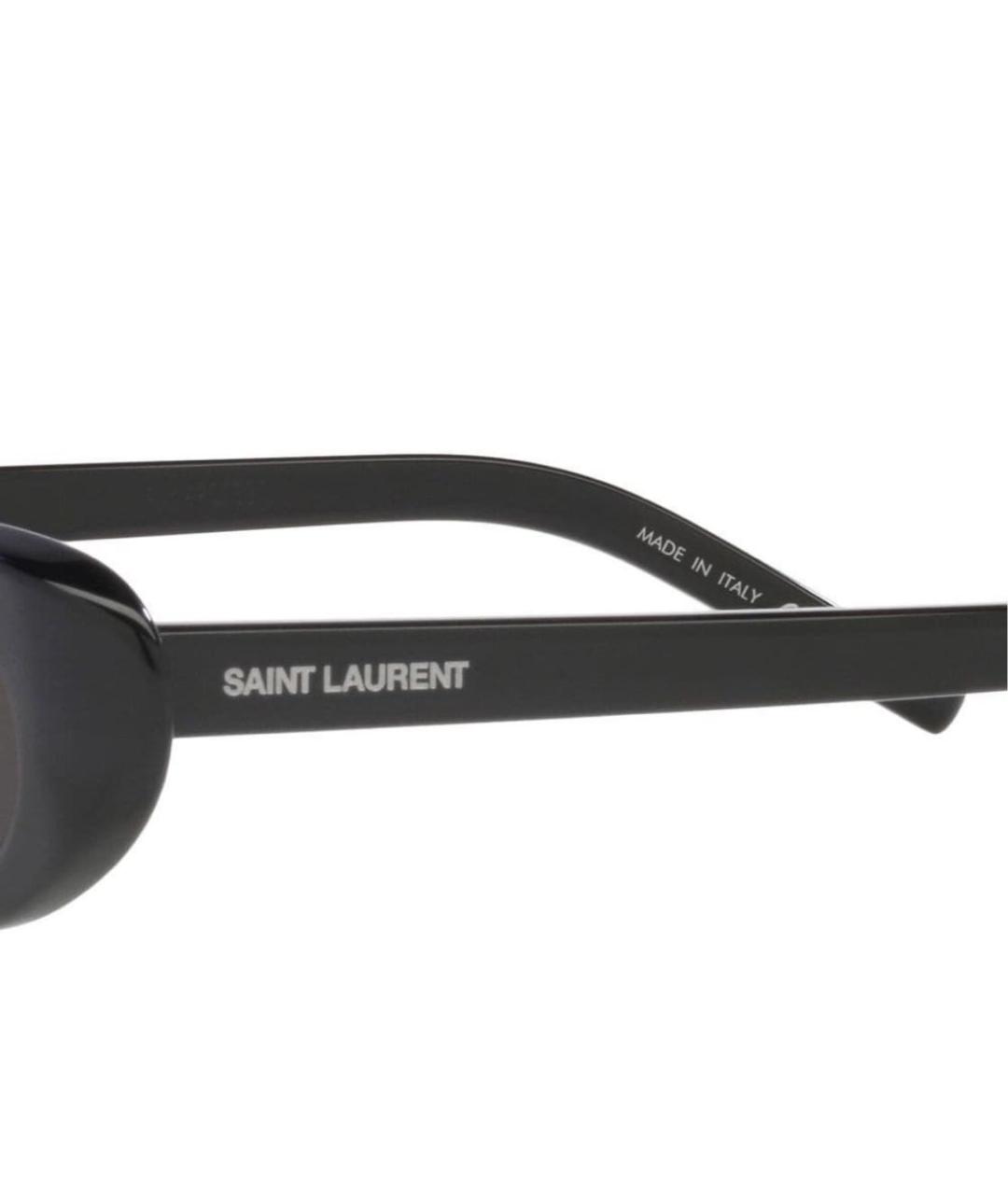 SAINT LAURENT Черные пластиковые солнцезащитные очки, фото 3