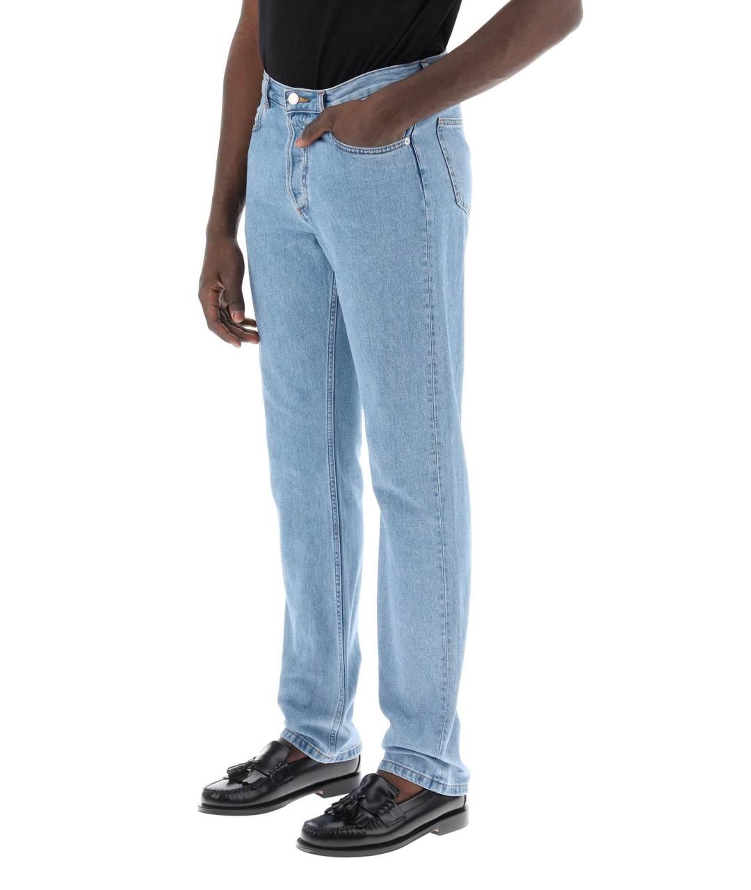 A.P.C. Голубые прямые джинсы, фото 6