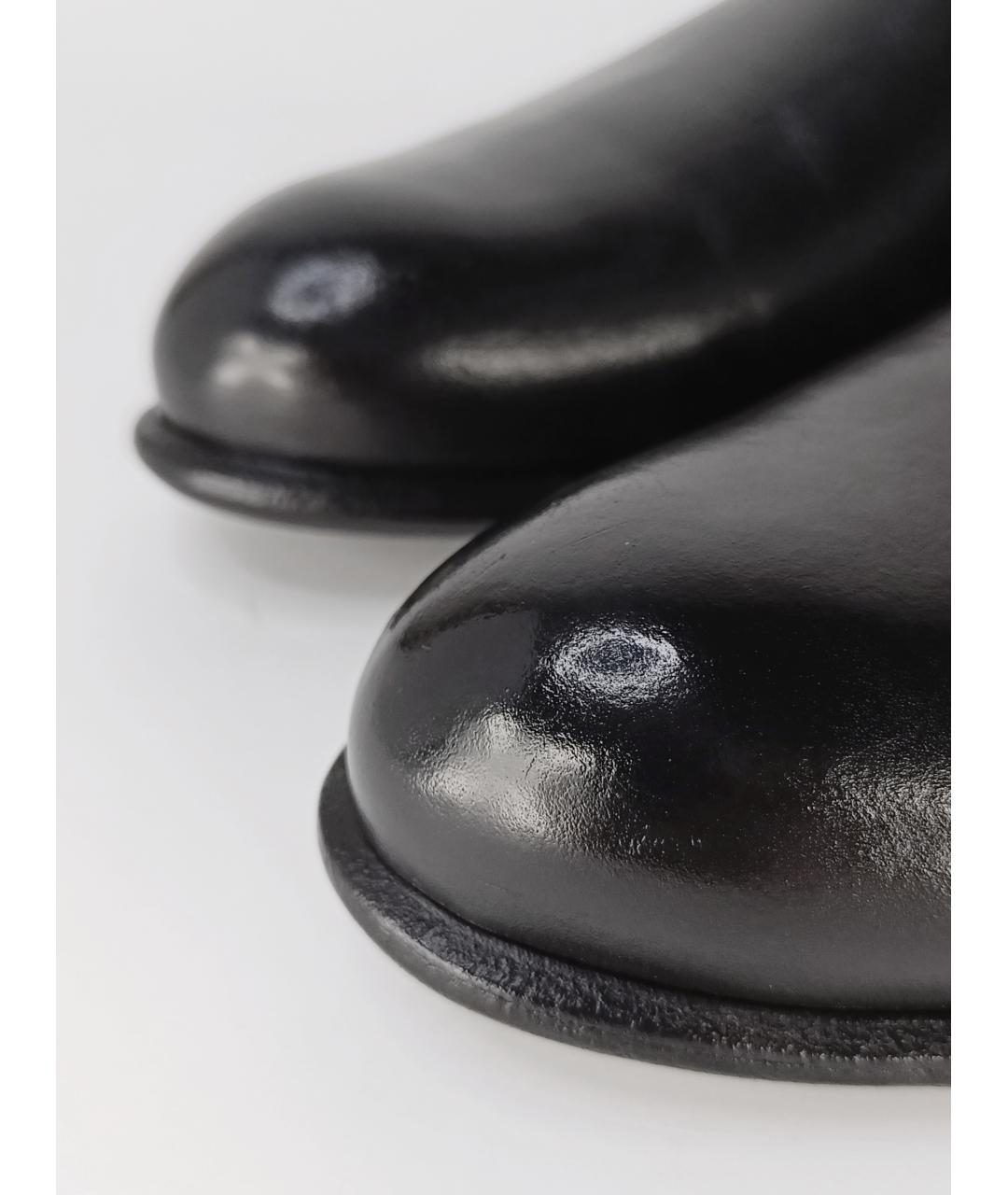 LOUIS VUITTON PRE-OWNED Черные кожаные высокие ботинки, фото 9