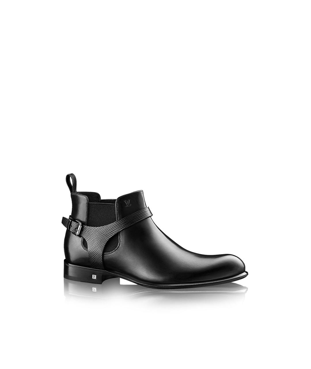 LOUIS VUITTON PRE-OWNED Черные кожаные высокие ботинки, фото 10