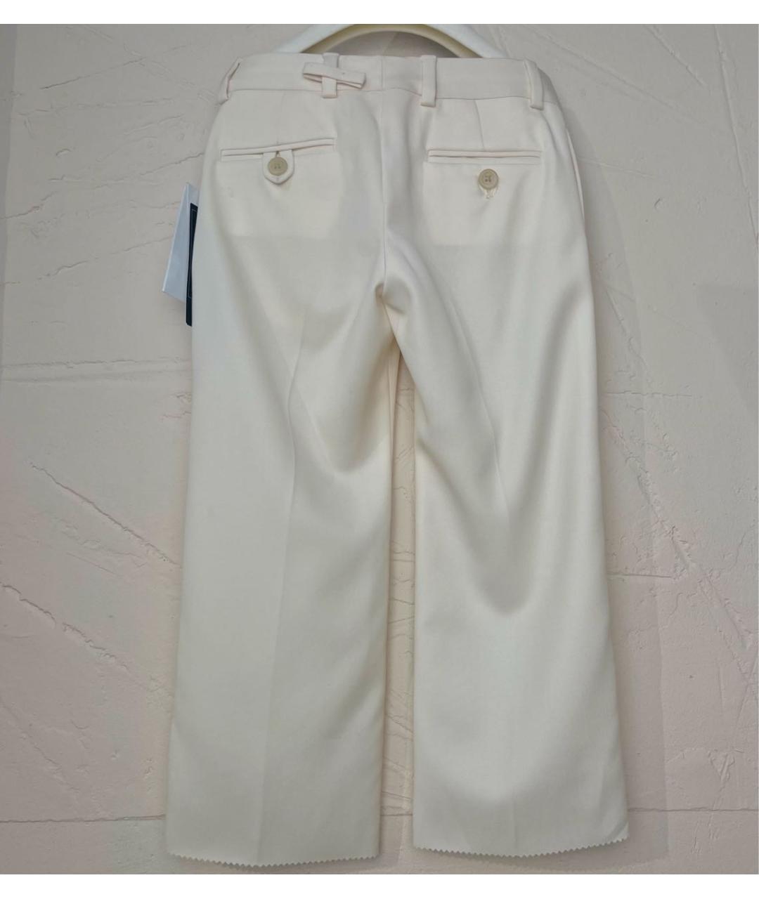 POLO RALPH LAUREN Белые шерстяные брюки и шорты, фото 2