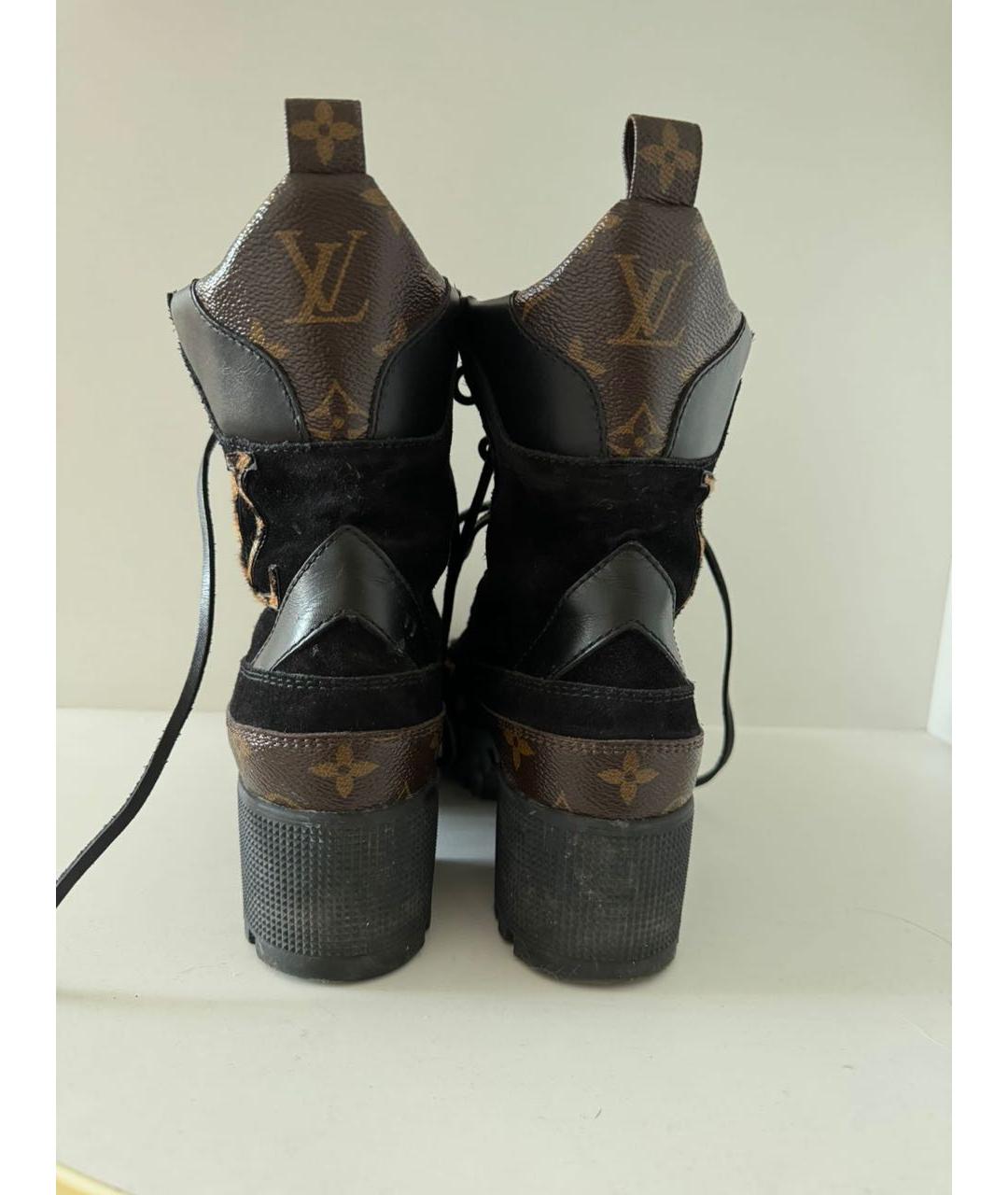 LOUIS VUITTON PRE-OWNED Черные ботинки, фото 4