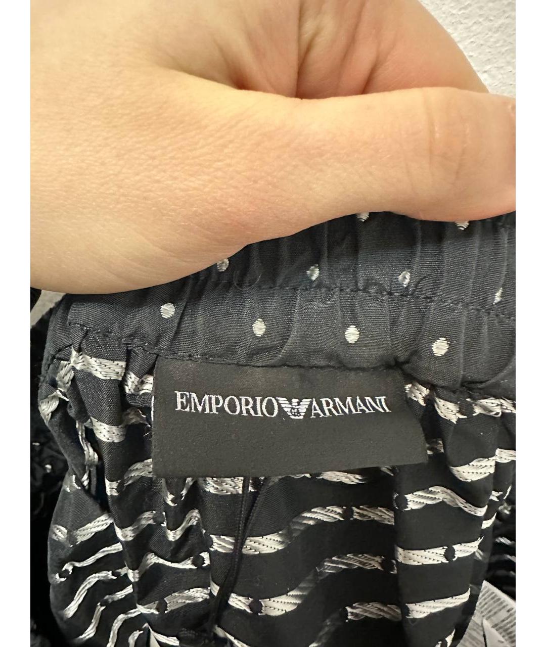 GIORGIO ARMANI Черная ацетатная юбка макси, фото 7