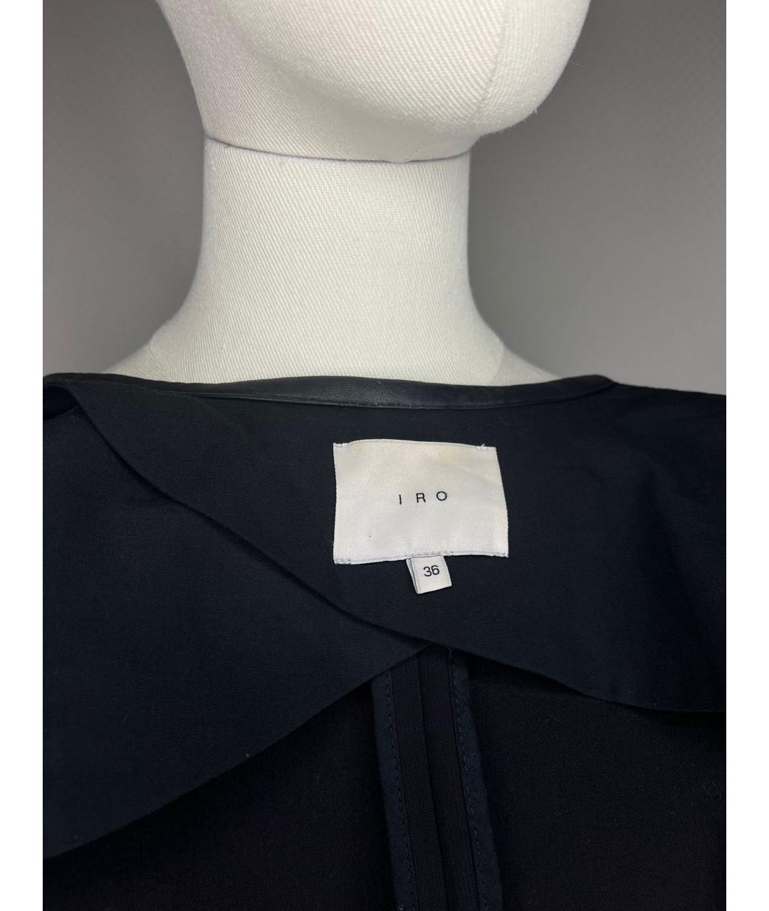 IRO Черный полиэстеровый жакет/пиджак, фото 4