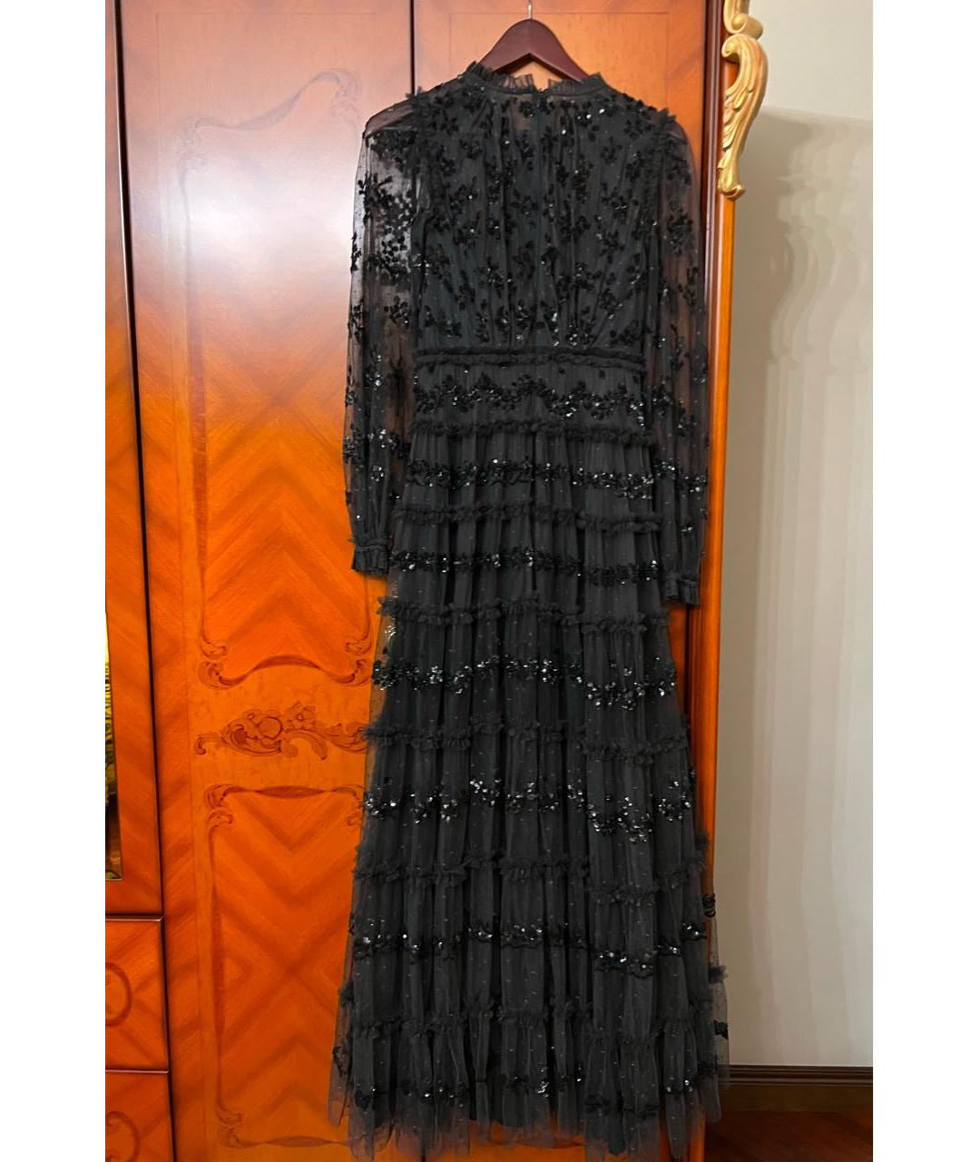 NEEDLE & THREAD Черное вечернее платье, фото 5