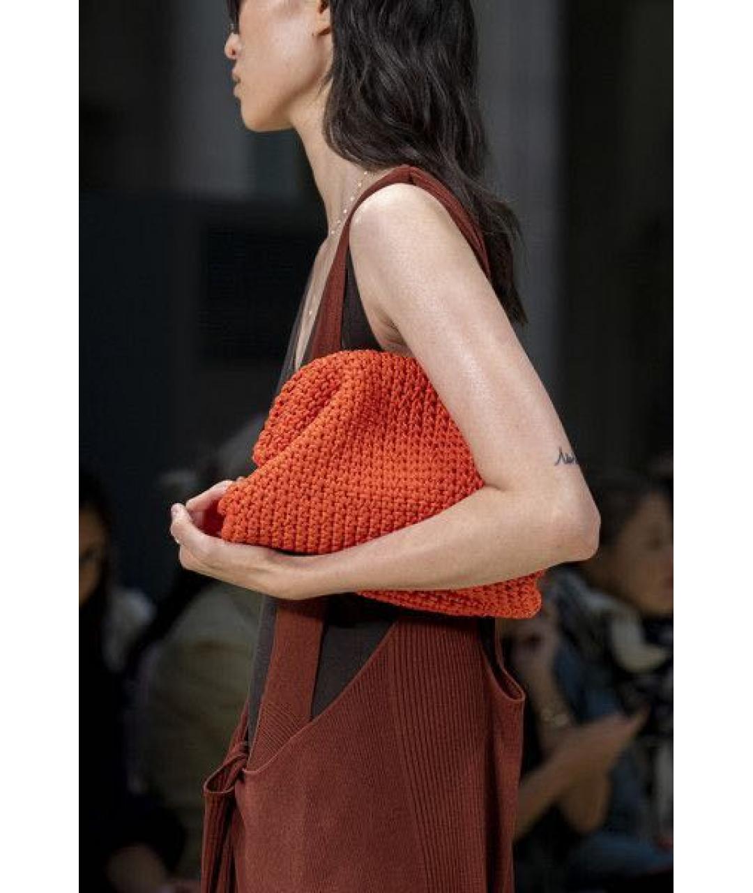 BOTTEGA VENETA Черное хлопковое вечернее платье, фото 5