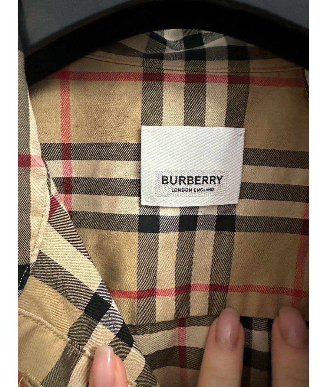 BURBERRY Хлопковая рубашка, фото 7