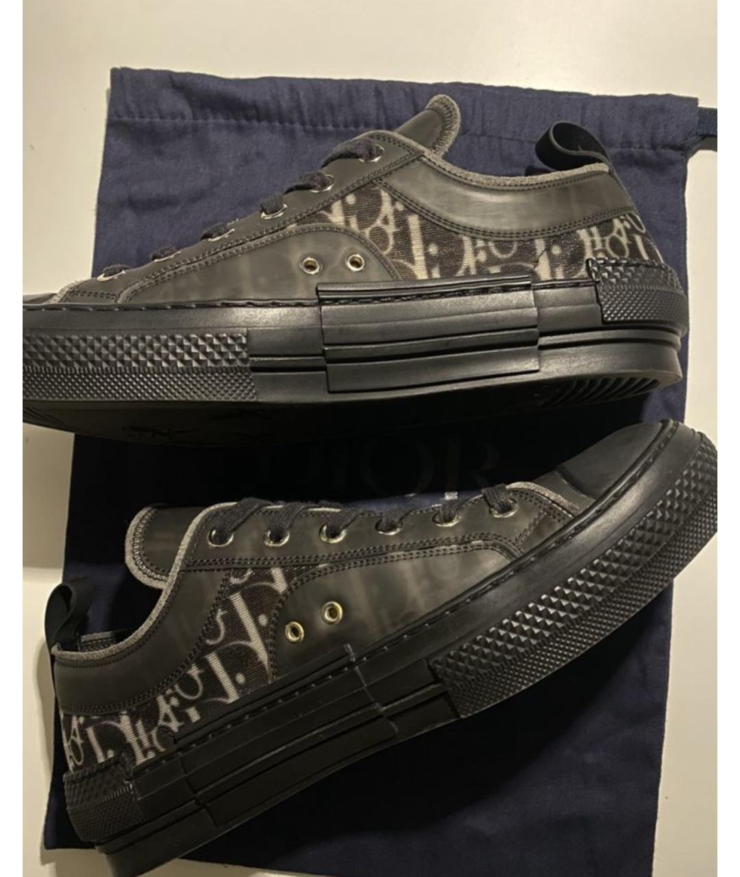 CHRISTIAN DIOR PRE-OWNED Черные низкие кроссовки / кеды, фото 4