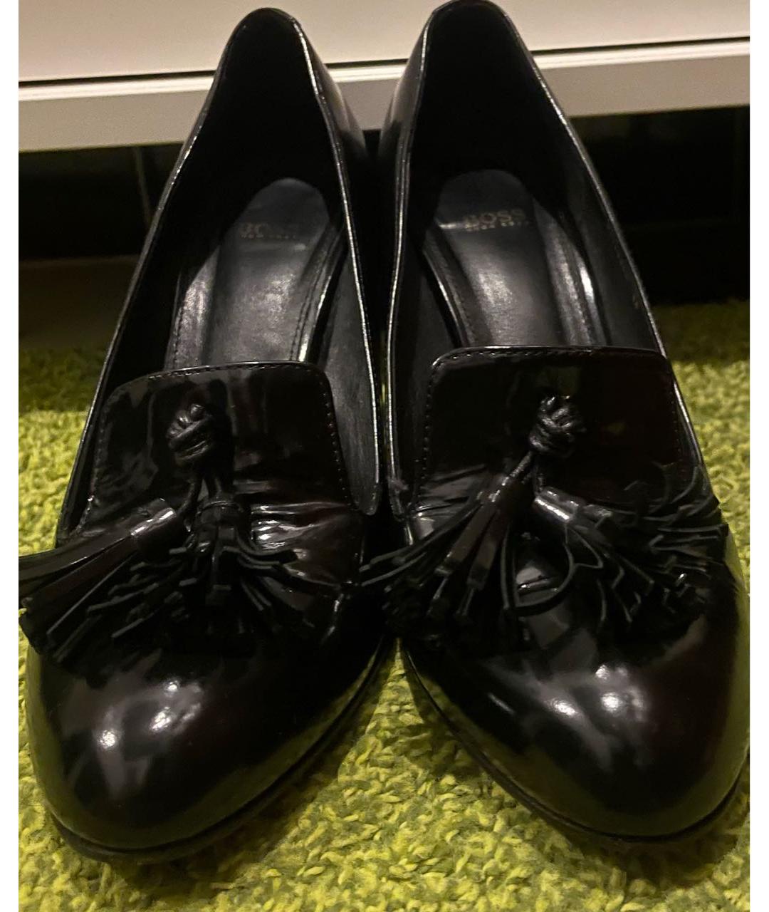 HUGO BOSS Черные кожаные туфли, фото 2