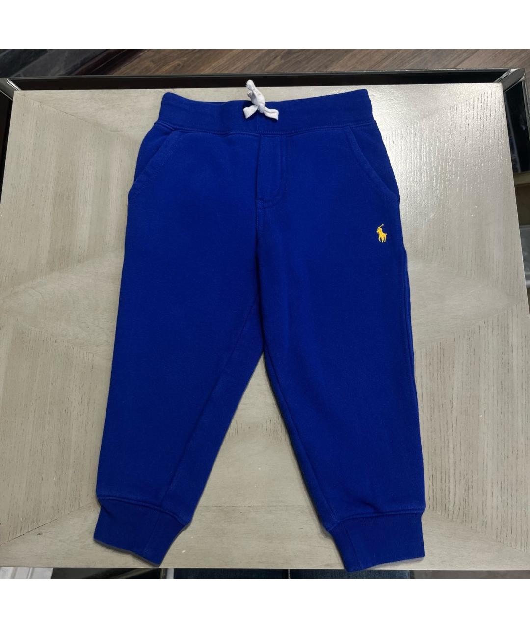 POLO RALPH LAUREN Синие хлопковые брюки и шорты, фото 2