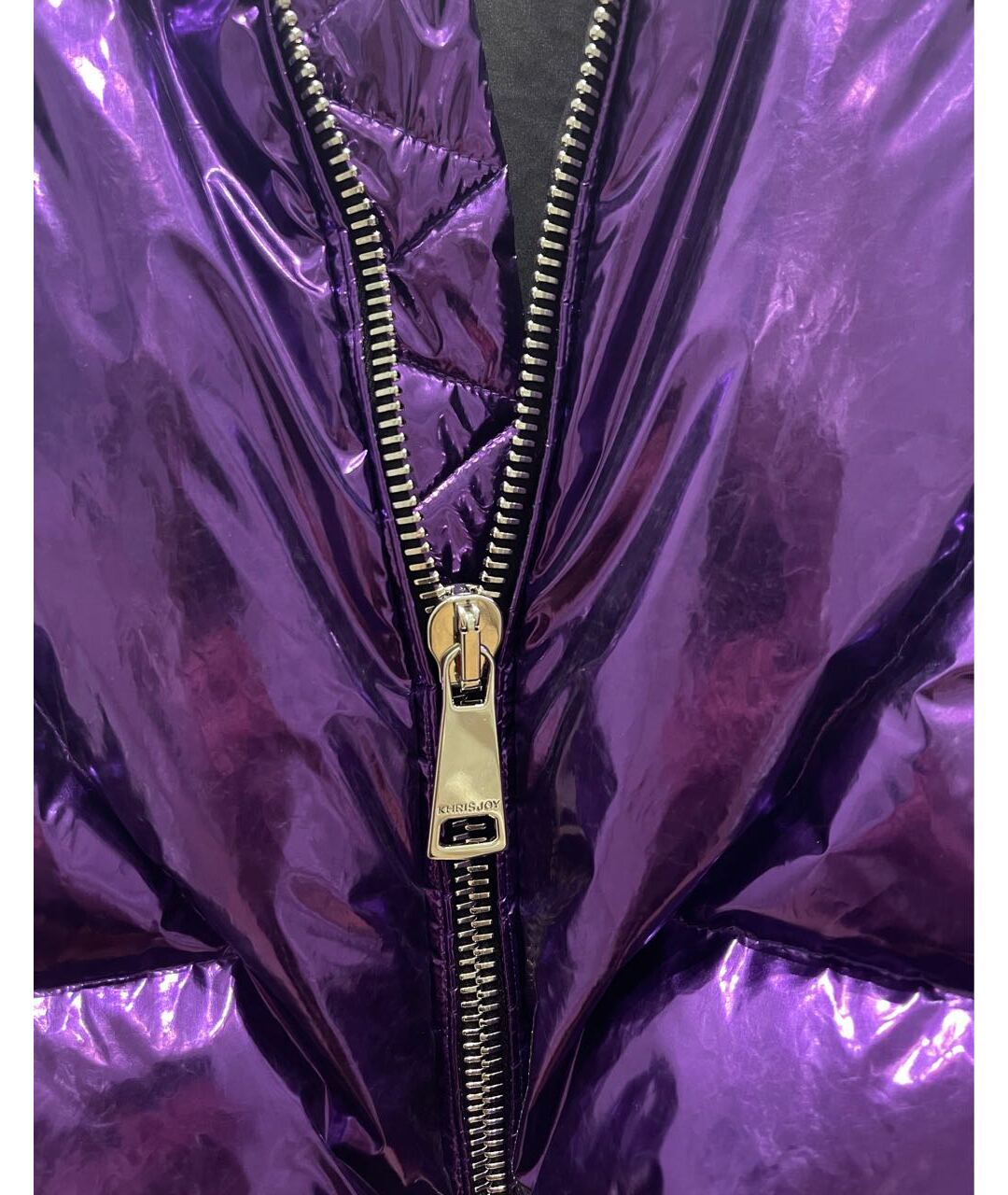 KHRISJOY Фиолетовый полиамидовый пуховик, фото 4