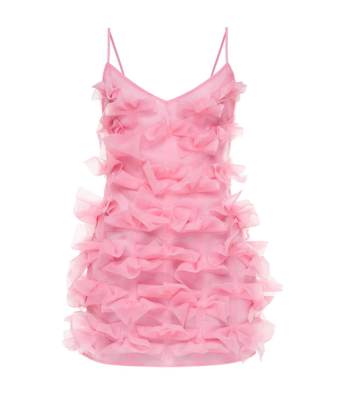 PASKAL Розовое полиэстеровое коктейльное платье, фото 1