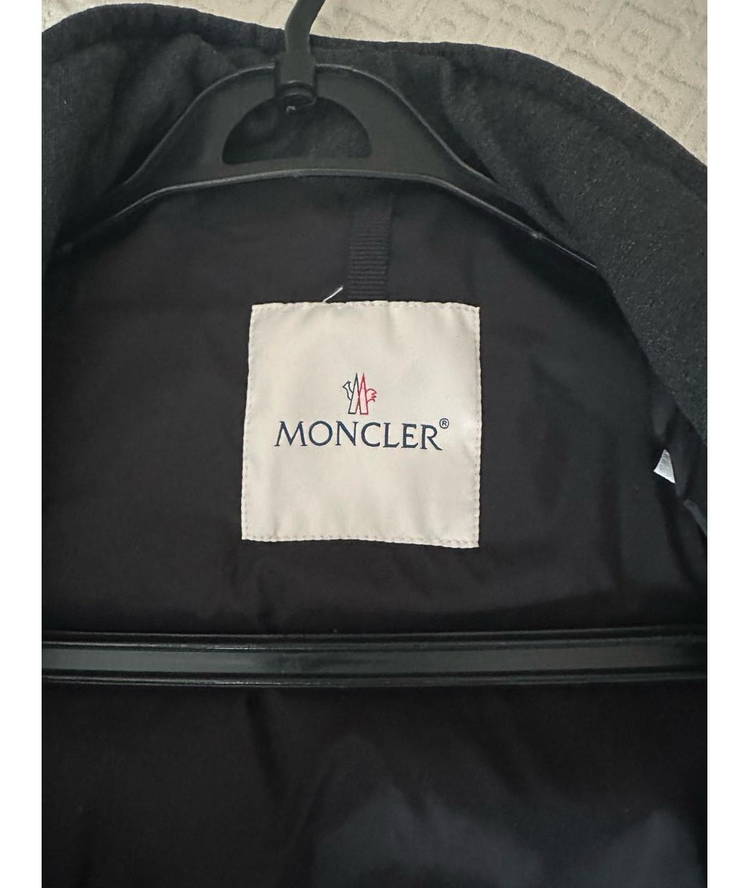 MONCLER Коричневая полиэстеровая куртка, фото 3