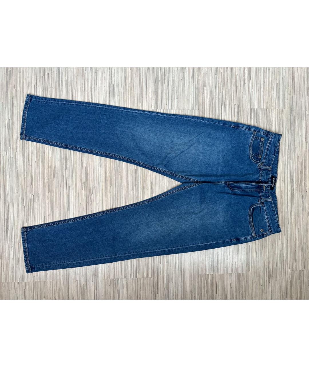 BALMAIN Синие хлопковые прямые джинсы, фото 8