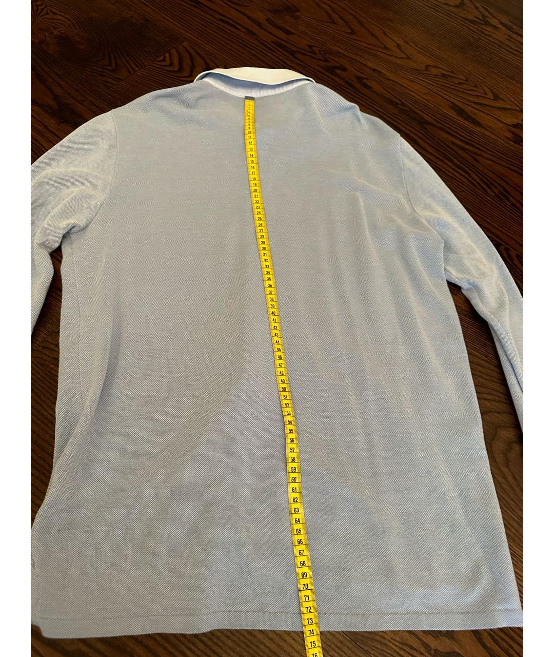 ERMANNO SCERVINO Голубая хлопковая кэжуал рубашка, фото 5