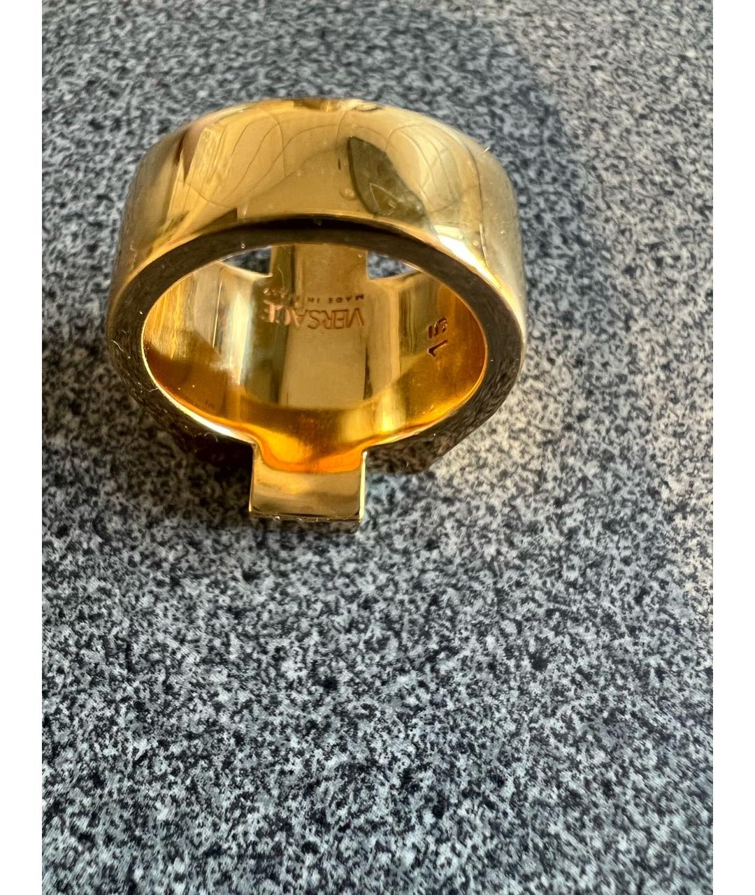 VERSACE Золотое металлическое кольцо, фото 6