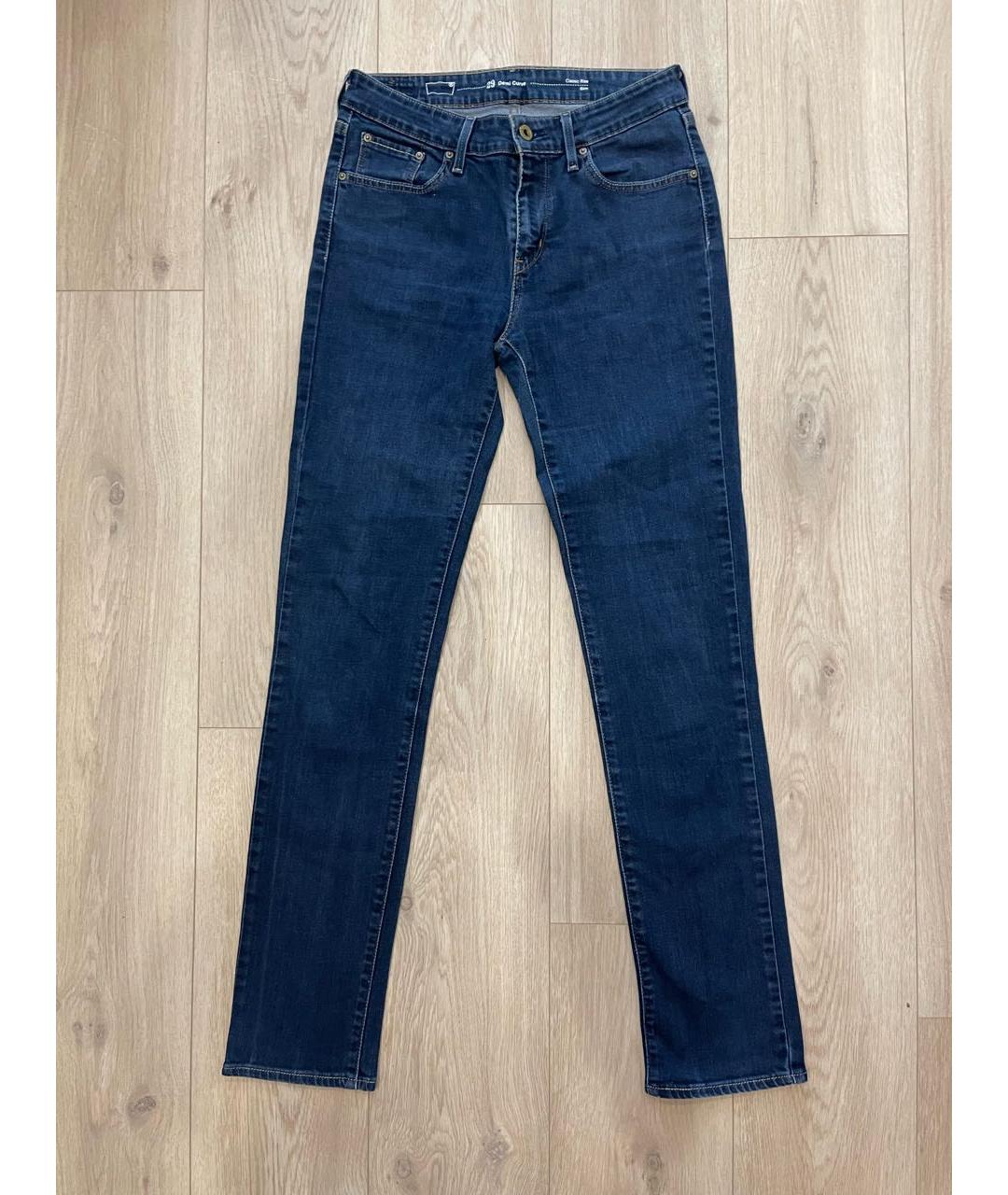 LEVI'S Синие хлопко-эластановые джинсы слим, фото 7