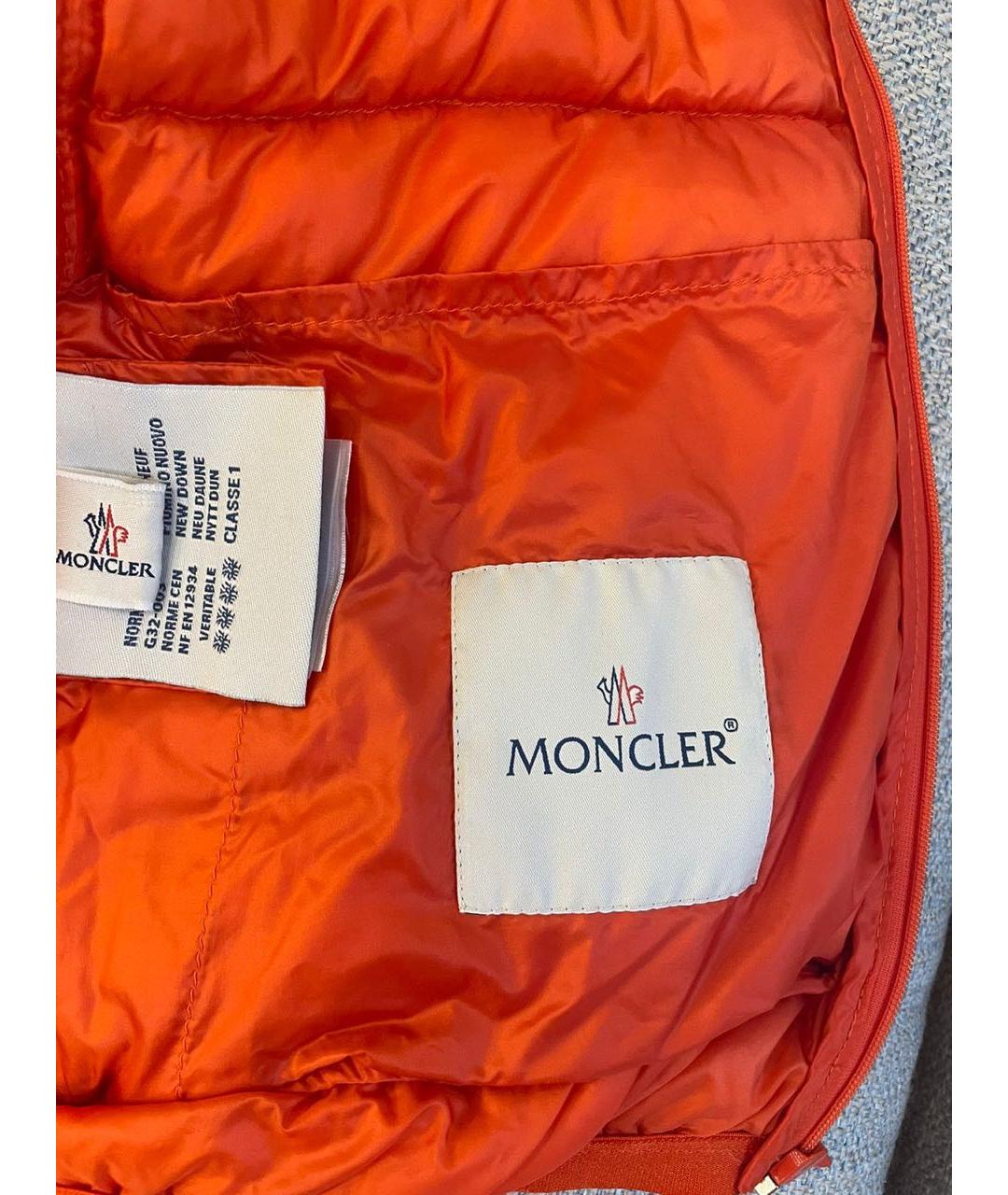 MONCLER Оранжевая куртка, фото 6