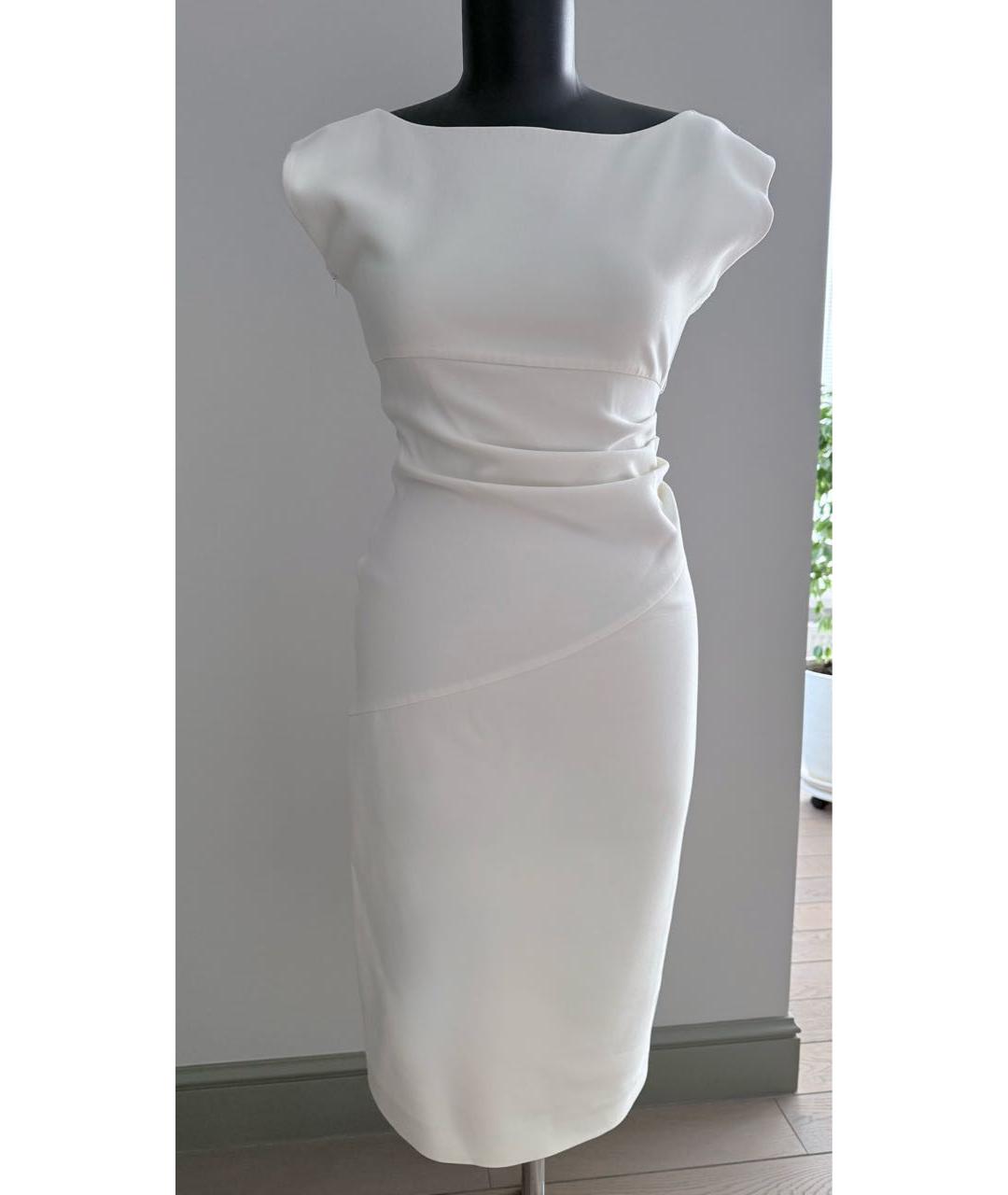 DIANE VON FURSTENBERG Бежевое полиэстеровое повседневное платье, фото 5