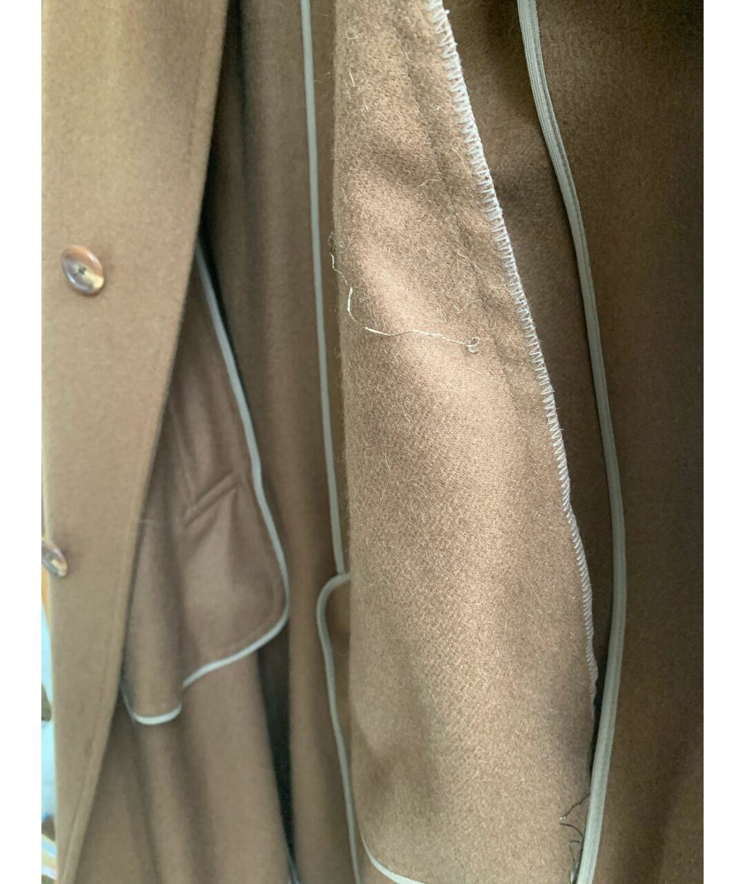 AQUASCUTUM Бежевое кашемировое пальто, фото 6