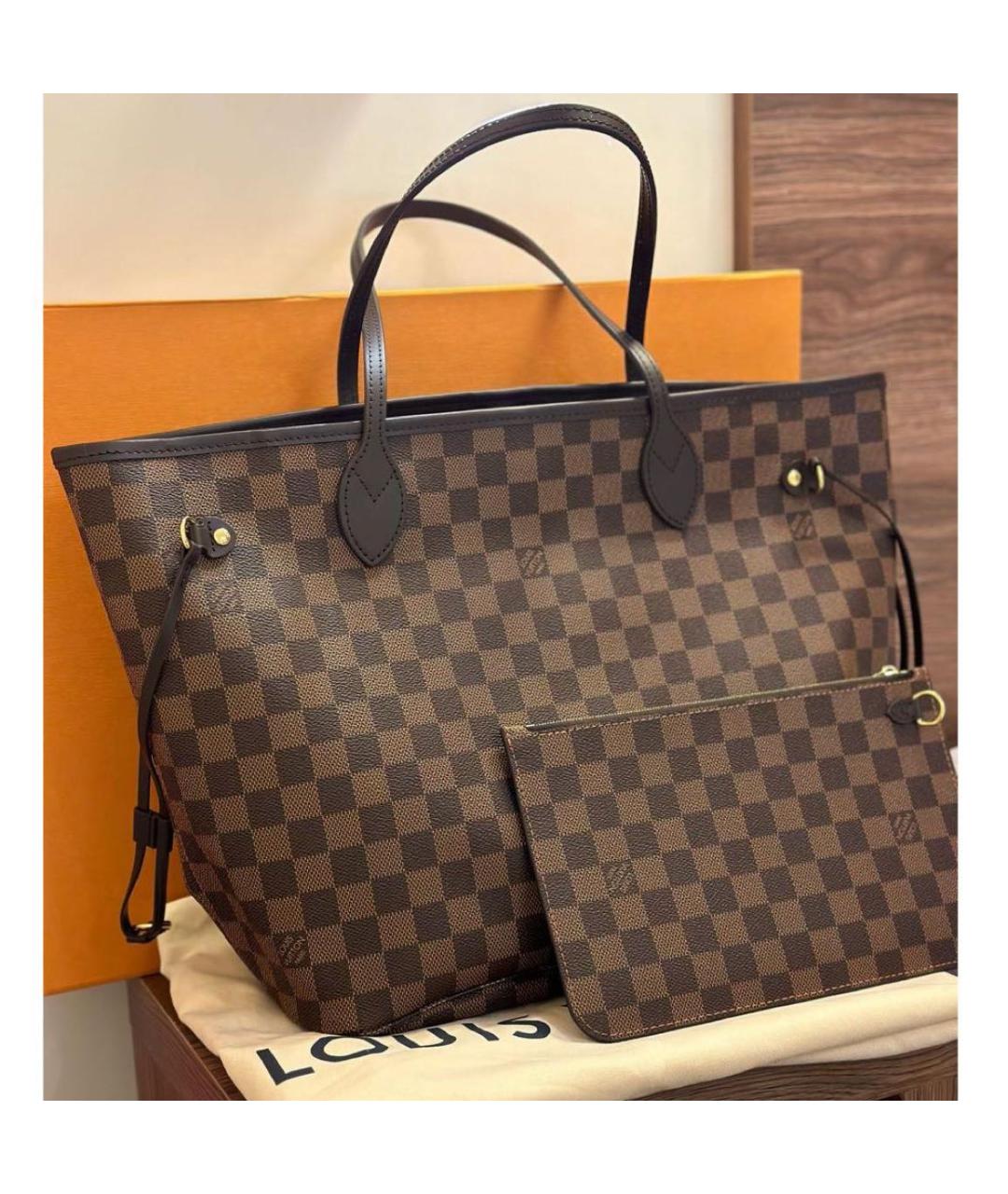 LOUIS VUITTON Коричневая сумка тоут, фото 2