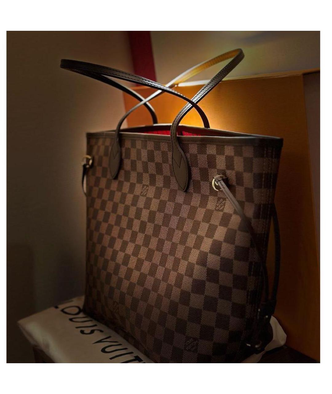 LOUIS VUITTON Коричневая сумка тоут, фото 4