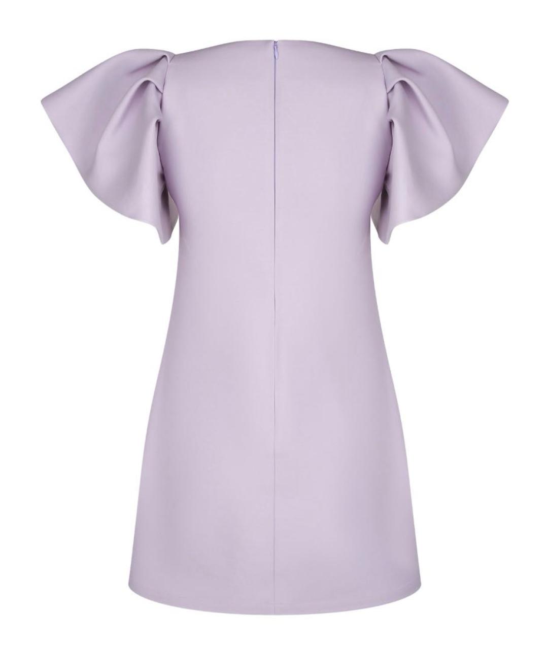 VALENTINO Фиолетовое шелковое повседневное платье, фото 2