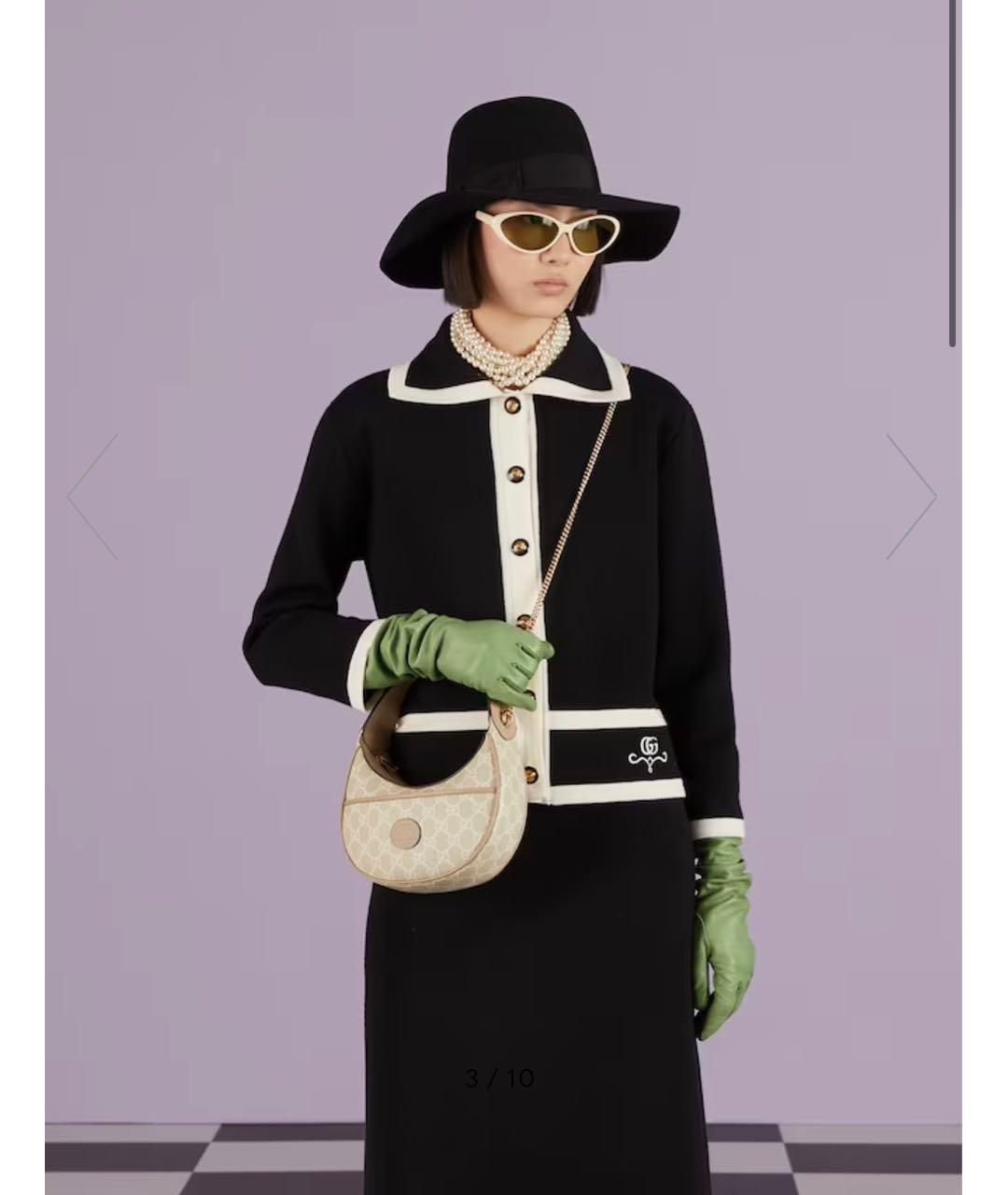 GUCCI Белая кожаная сумка с короткими ручками, фото 5