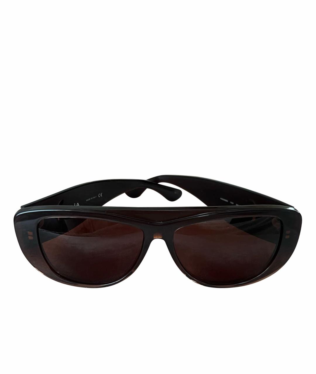ALAIA Коричневые пластиковые солнцезащитные очки, фото 1