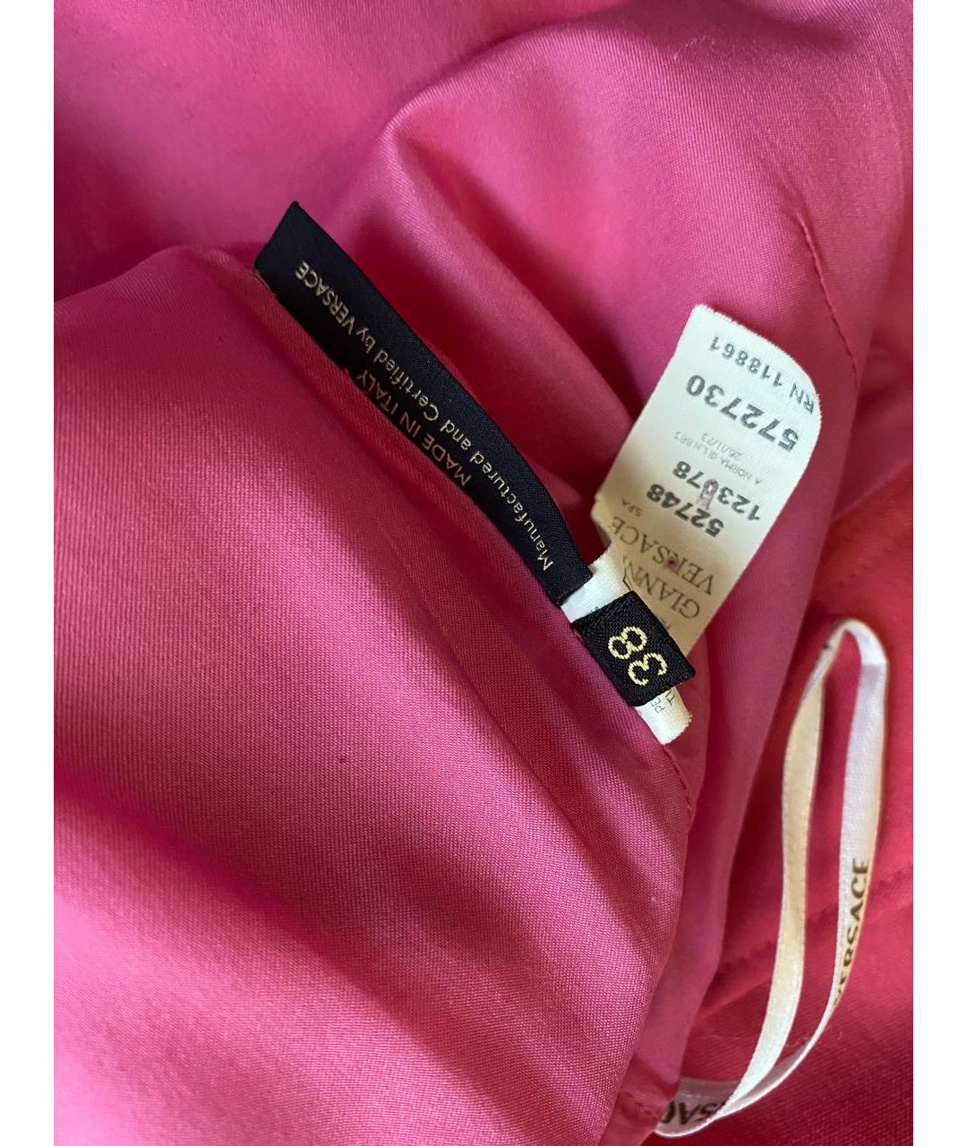 VERSACE Розовый кашемировый костюм с юбками, фото 7