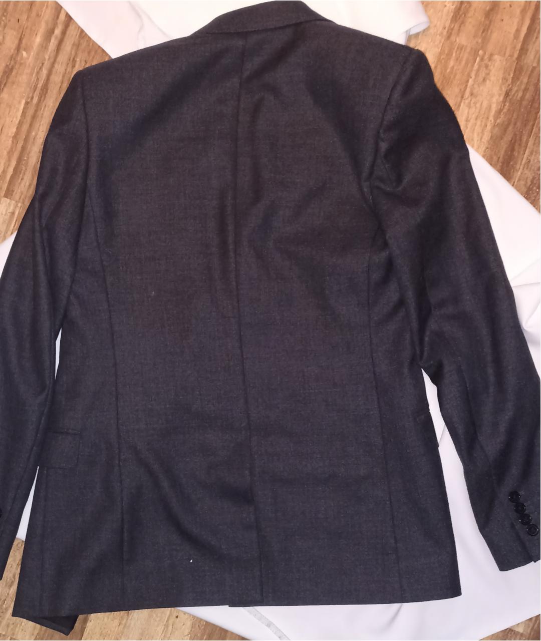 SAINT LAURENT Серый шелковый пиджак, фото 3