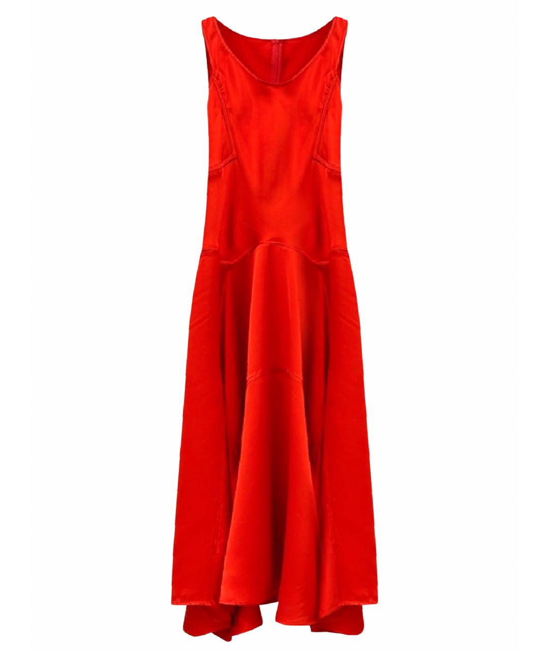 'S MAX MARA Красное вискозное коктейльное платье, фото 1