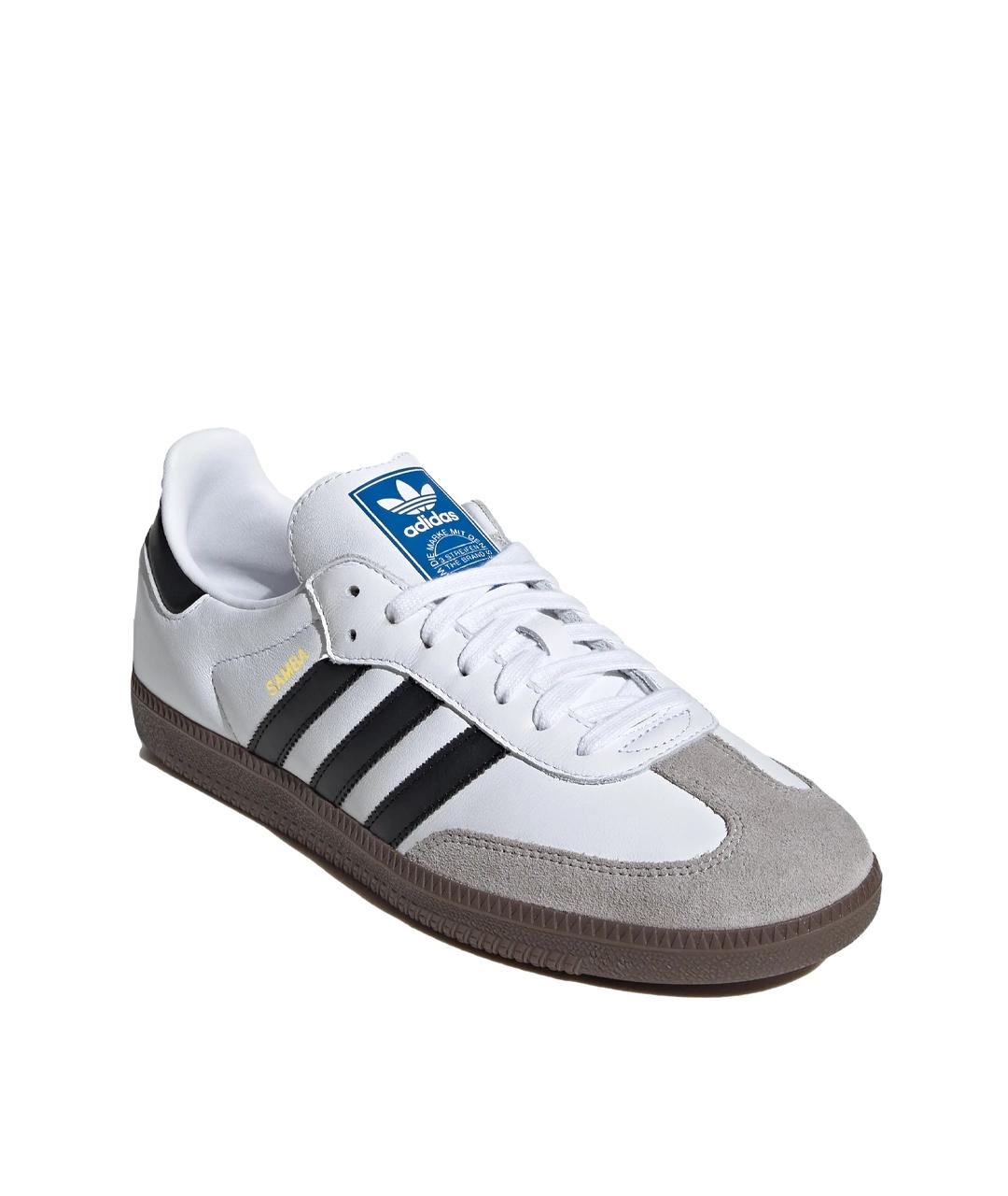 ADIDAS Белые кожаные кроссовки, фото 3