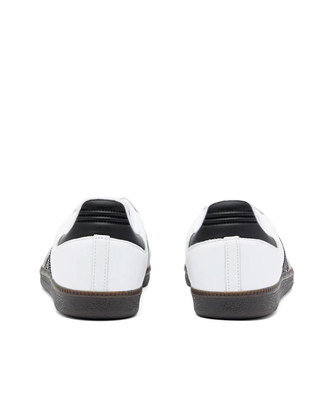 ADIDAS Белые кожаные кроссовки, фото 4