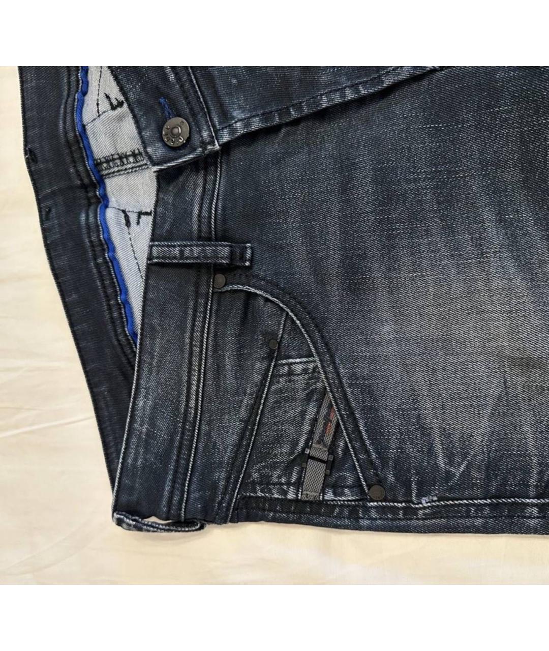 DIESEL Темно-синие хлопковые джинсы скинни, фото 5