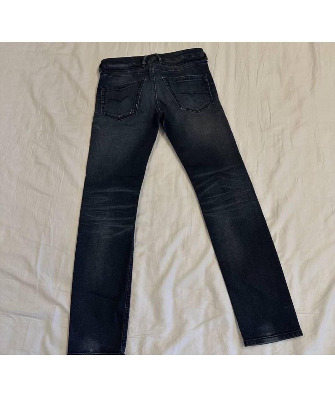DIESEL Темно-синие хлопковые джинсы скинни, фото 2