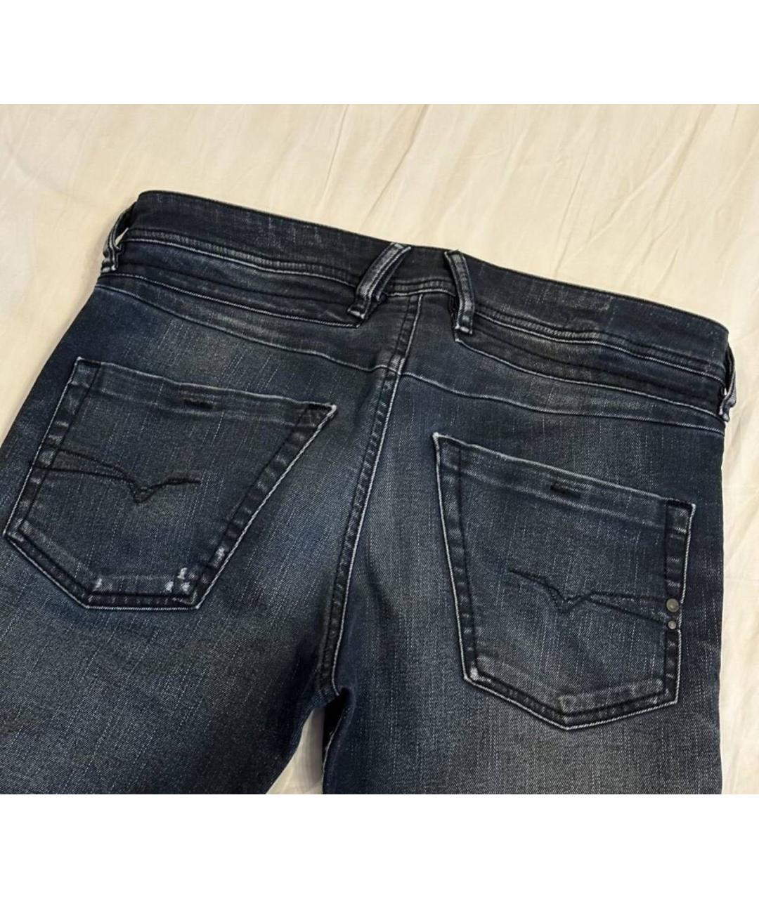 DIESEL Темно-синие хлопковые джинсы скинни, фото 4