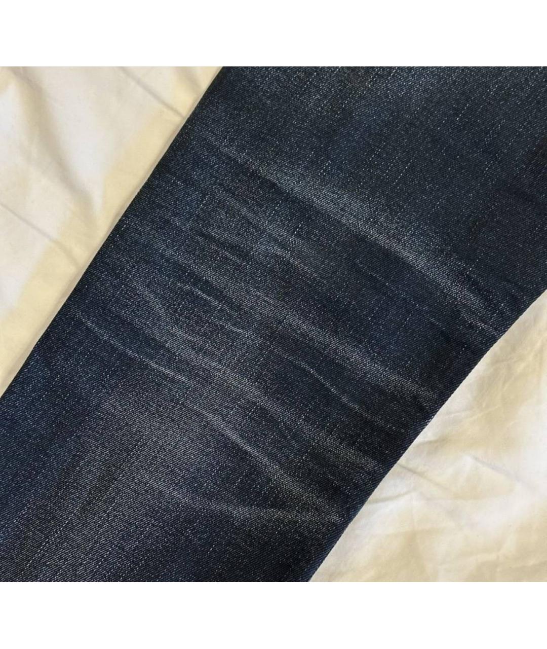 DIESEL Темно-синие хлопковые джинсы скинни, фото 3