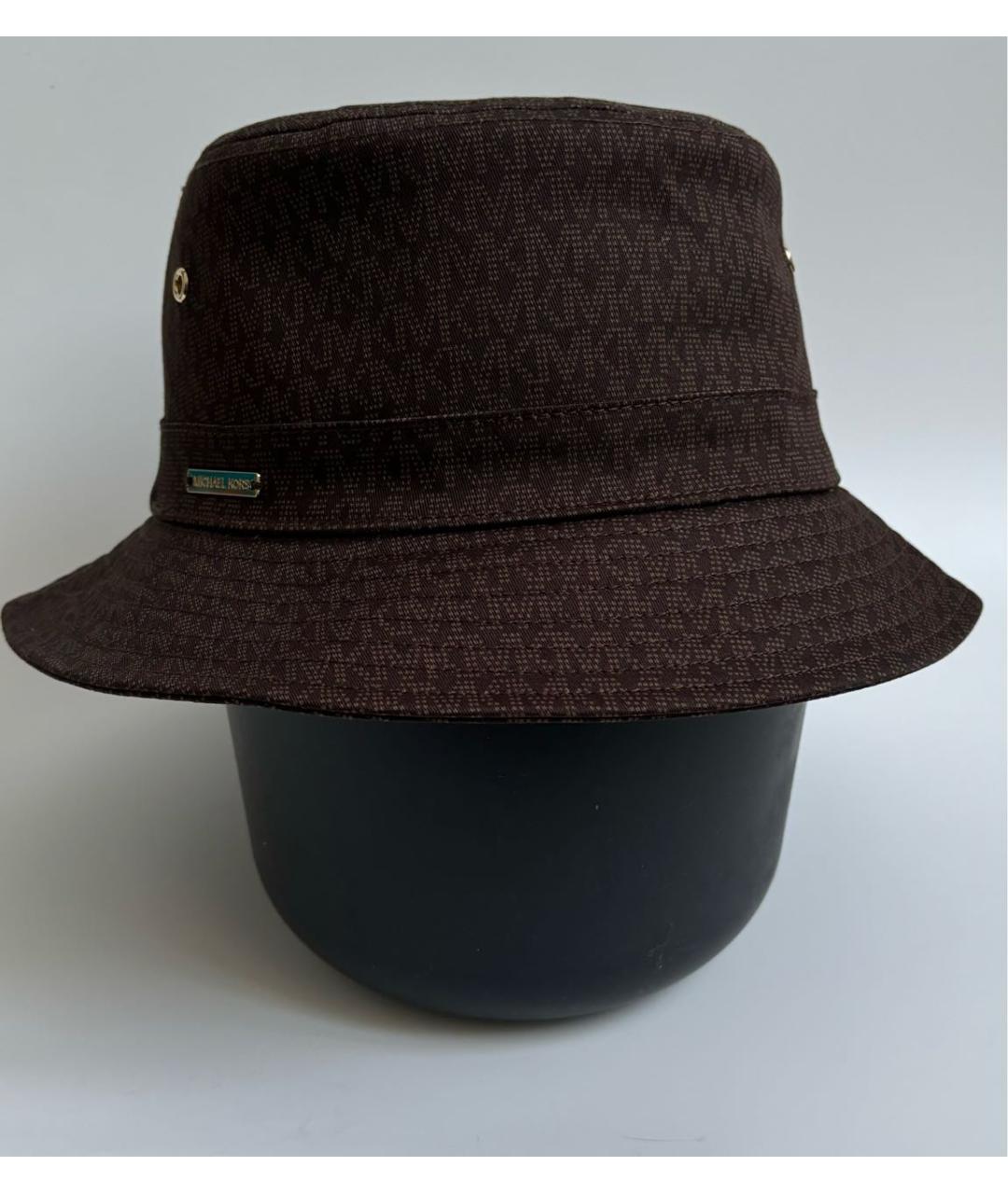 MICHAEL MICHAEL KORS Коричневая хлопковая панама, фото 7