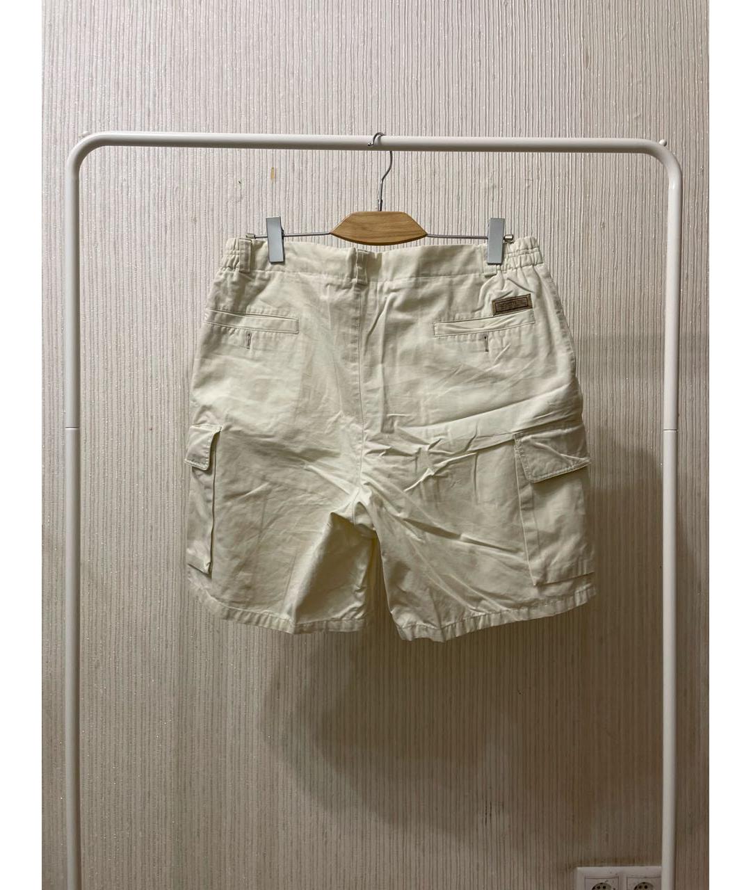 BURBERRY Бежевые хлопковые шорты, фото 2