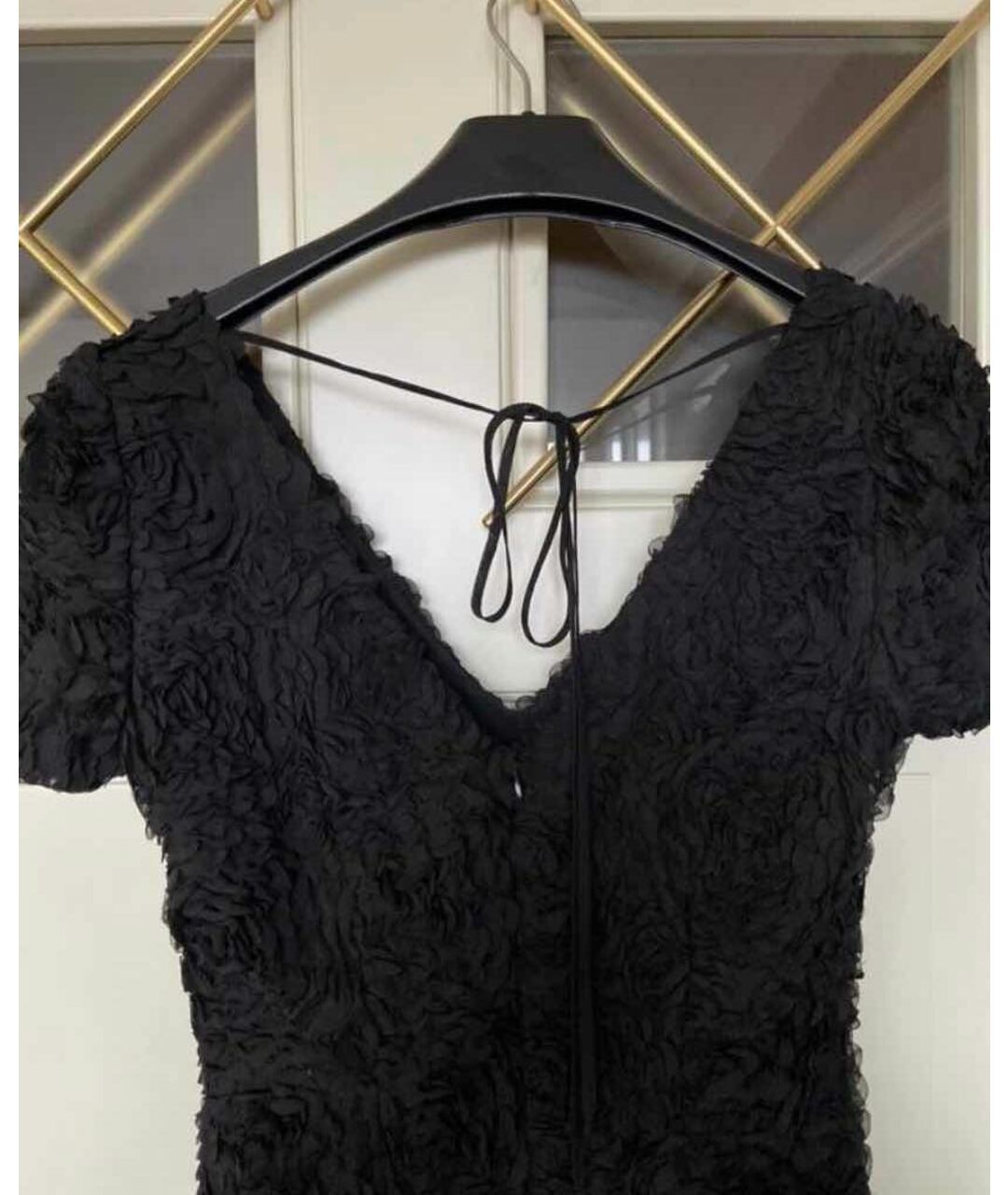 BLUMARINE Черное синтетическое вечернее платье, фото 3
