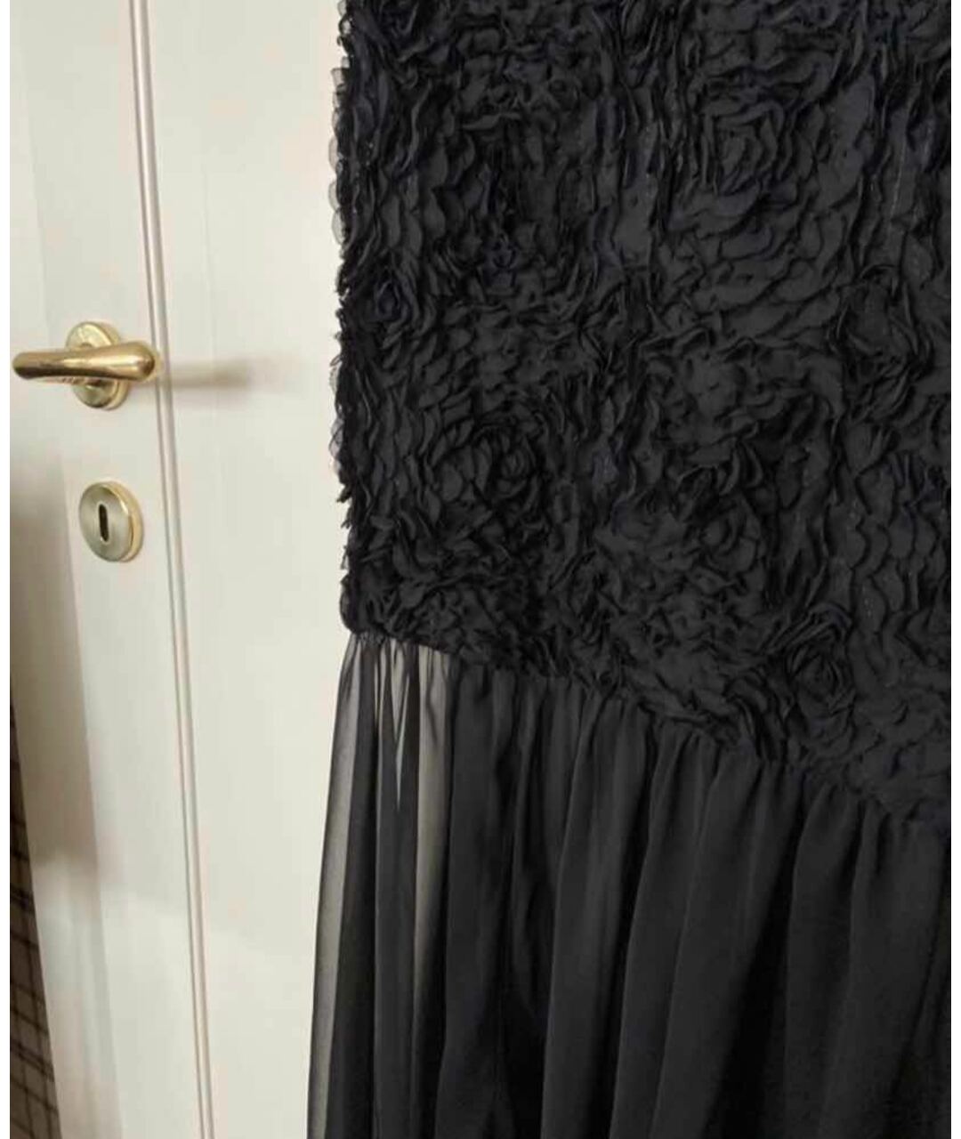 BLUMARINE Черное синтетическое вечернее платье, фото 2
