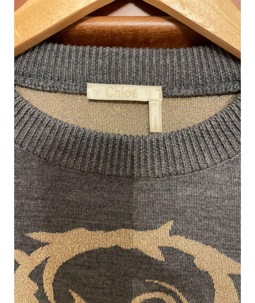 CHLOE Серый джемпер / свитер, фото 4