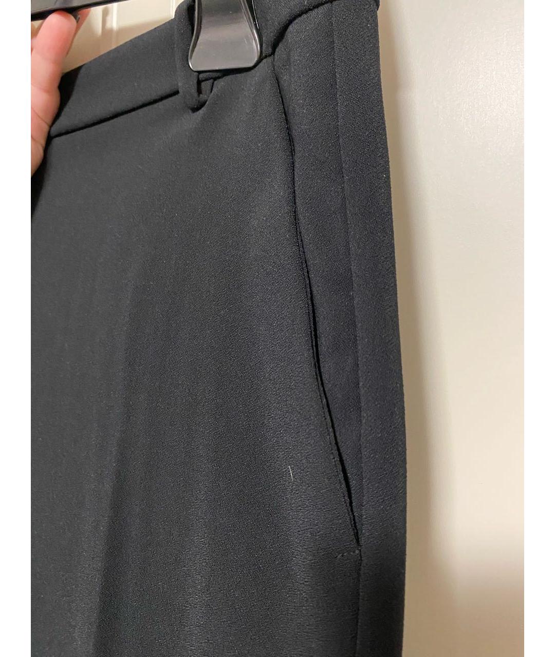 PINKO Черные полиэстеровые брюки узкие, фото 4
