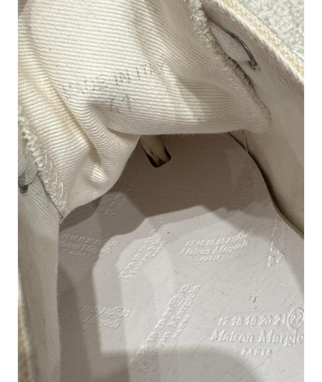 MAISON MARGIELA Белые текстильные кеды, фото 9