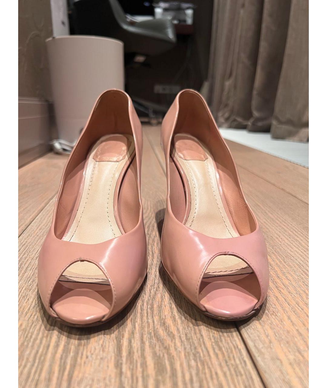 CHRISTIAN DIOR Розовые туфли из лакированной кожи, фото 2