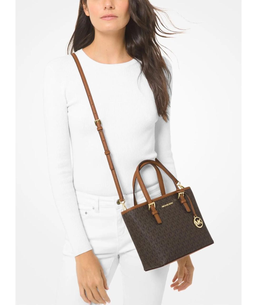 MICHAEL KORS Коричневая сумка тоут, фото 4