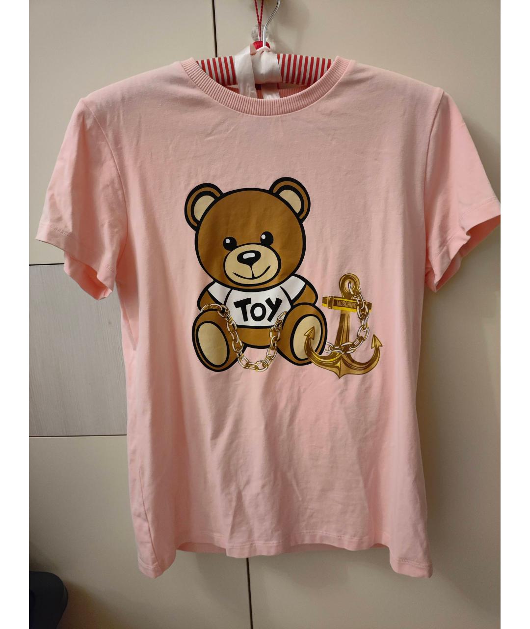 MOSCHINO Розовый хлопковый детская футболка / топ, фото 6