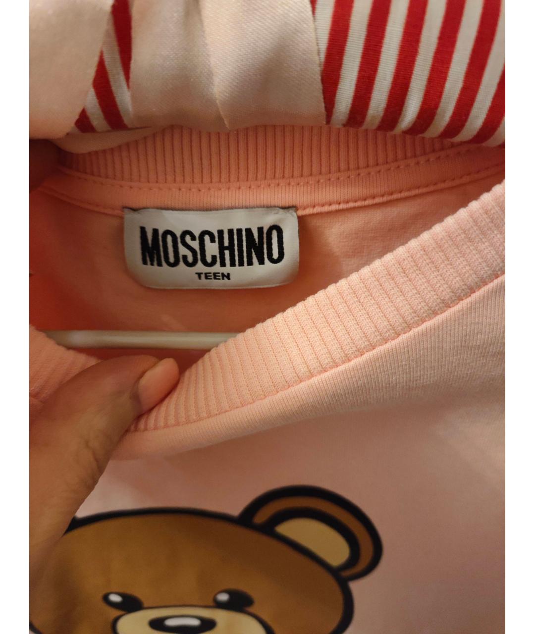 MOSCHINO Розовый хлопковый детская футболка / топ, фото 4