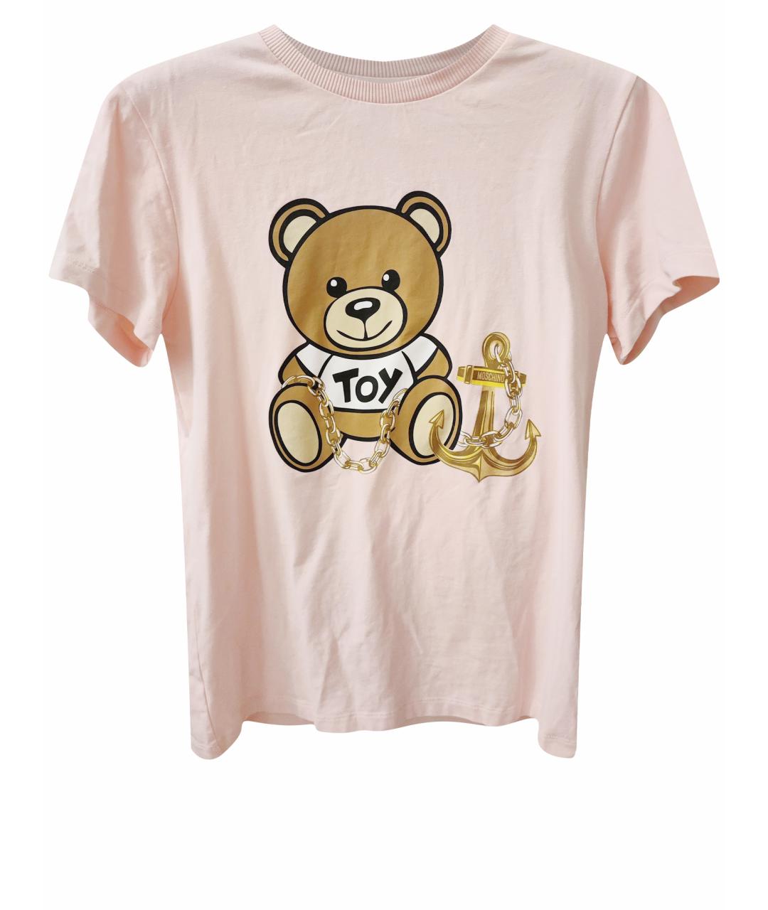 MOSCHINO Розовый хлопковый детская футболка / топ, фото 1
